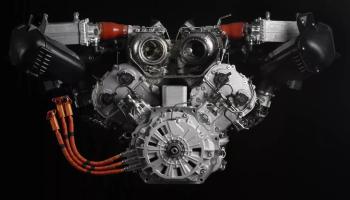 Công bố động cơ siêu xe V8 hybrid Lamborghini kế nhiệm Huracan: tương tự hypercar đua Le Mans SC63 nhưng dung tích còn lớn hơn
