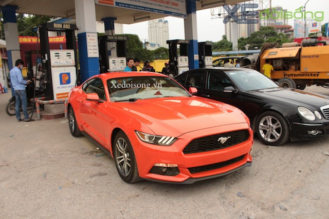 Bắt gặp Ford Mustang 2015 đổ xăng trên đường Hà Nội ảnh 1
