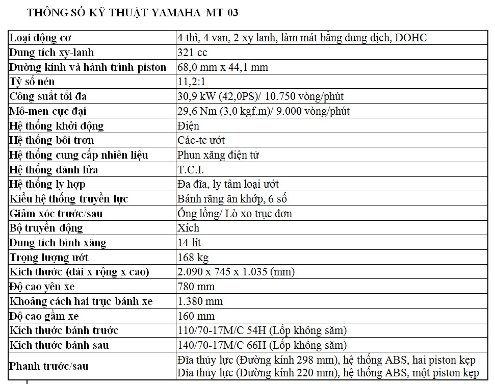 Yamaha MT-03 chính thức được phân phối tại Việt Nam với giá 139 triệu đồng ảnh 6