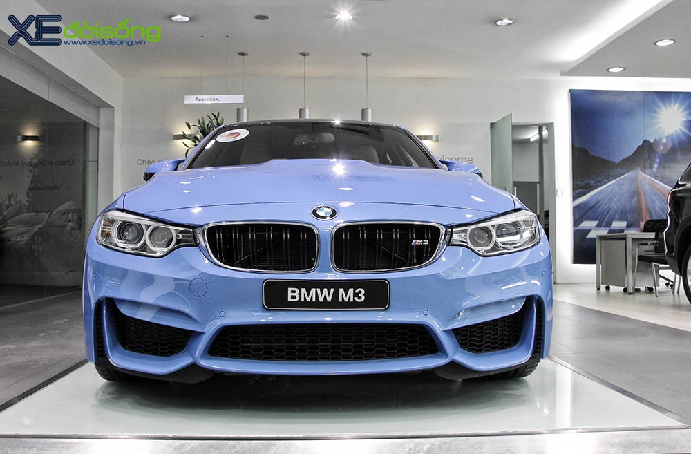 Cận cảnh BMW M3 Sedan 2015 màu độc Yas Marina Blue tại Sài Gòn ảnh 1