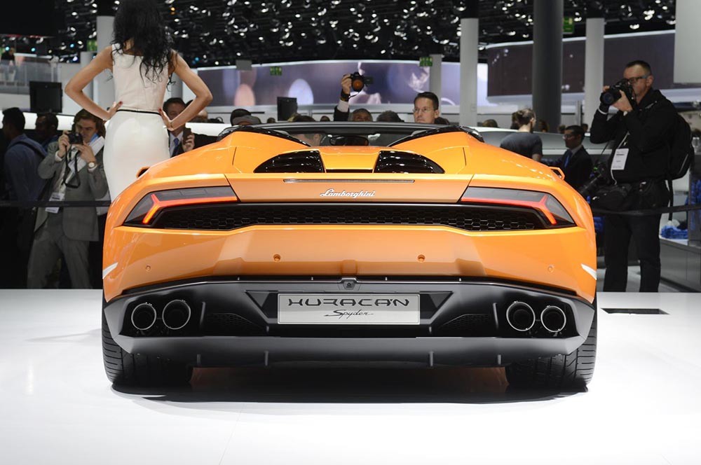 IAA 2015: Cận cảnh siêu xe mui trần Lamborghini Huracan Spyder ảnh 12