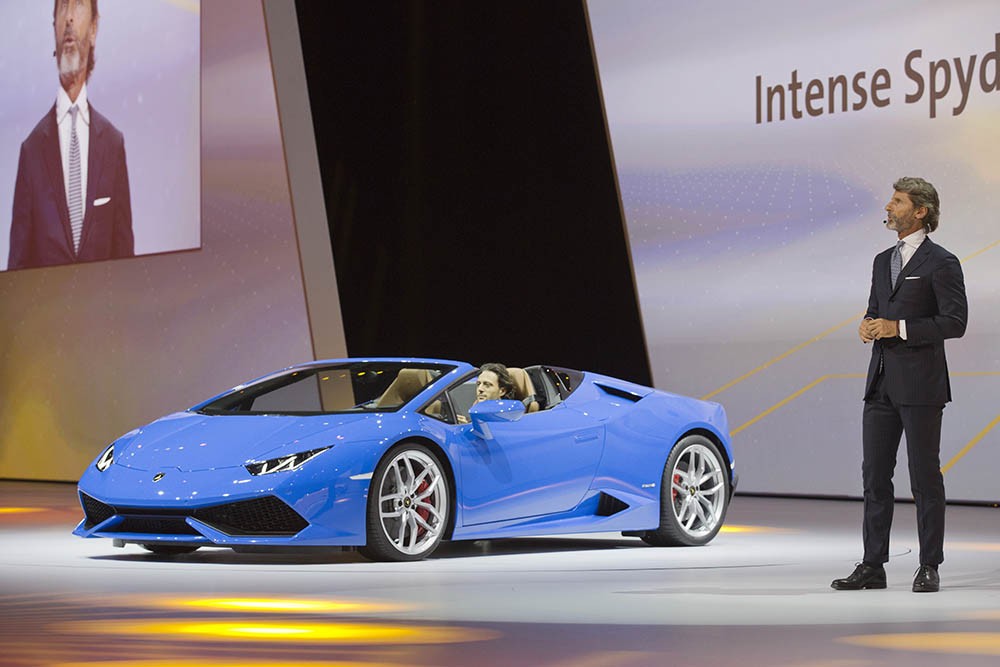 IAA 2015: Cận cảnh siêu xe mui trần Lamborghini Huracan Spyder ảnh 1