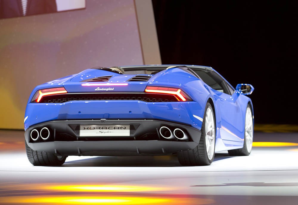 IAA 2015: Cận cảnh siêu xe mui trần Lamborghini Huracan Spyder ảnh 7