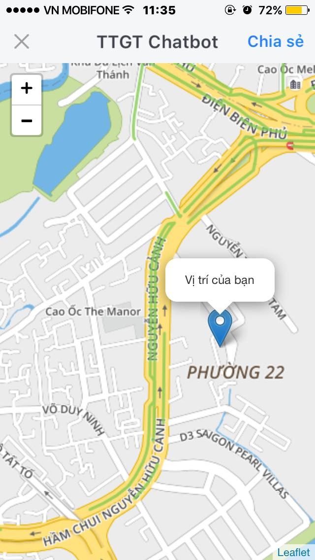 Cách chọn lộ trình tránh kẹt xe, ngập nước ở Sài Gòn qua ứng dụng Zalo ảnh 8