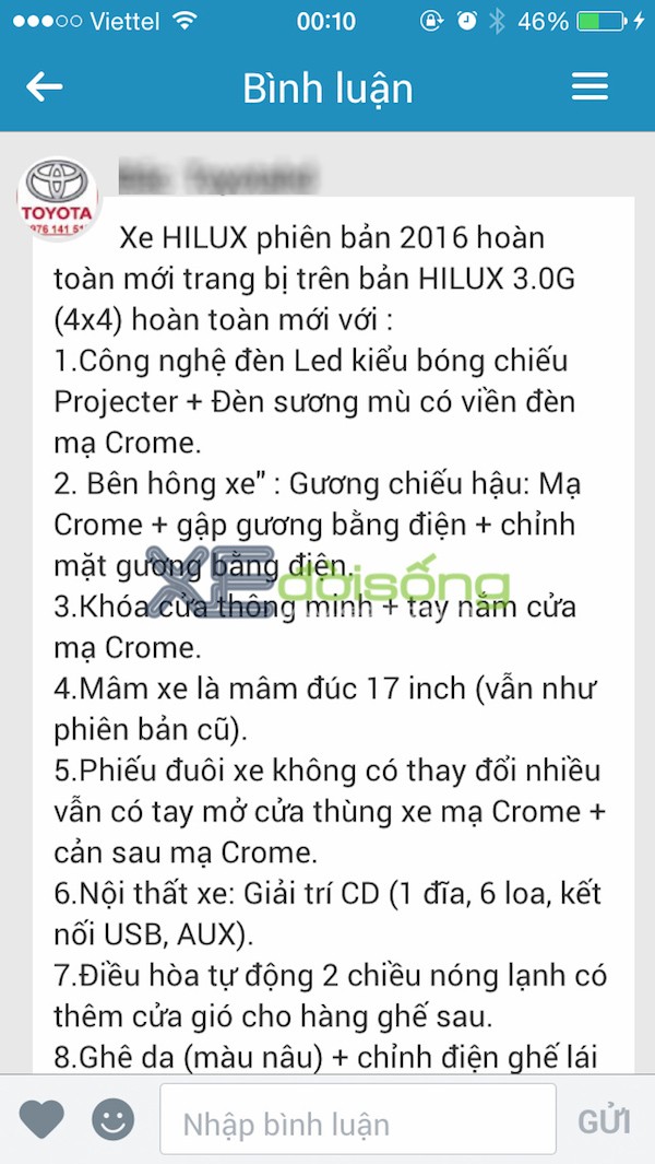 Hé lộ trang bị trên Toyota Hilux 2016 sắp bán ở Việt Nam ảnh 2