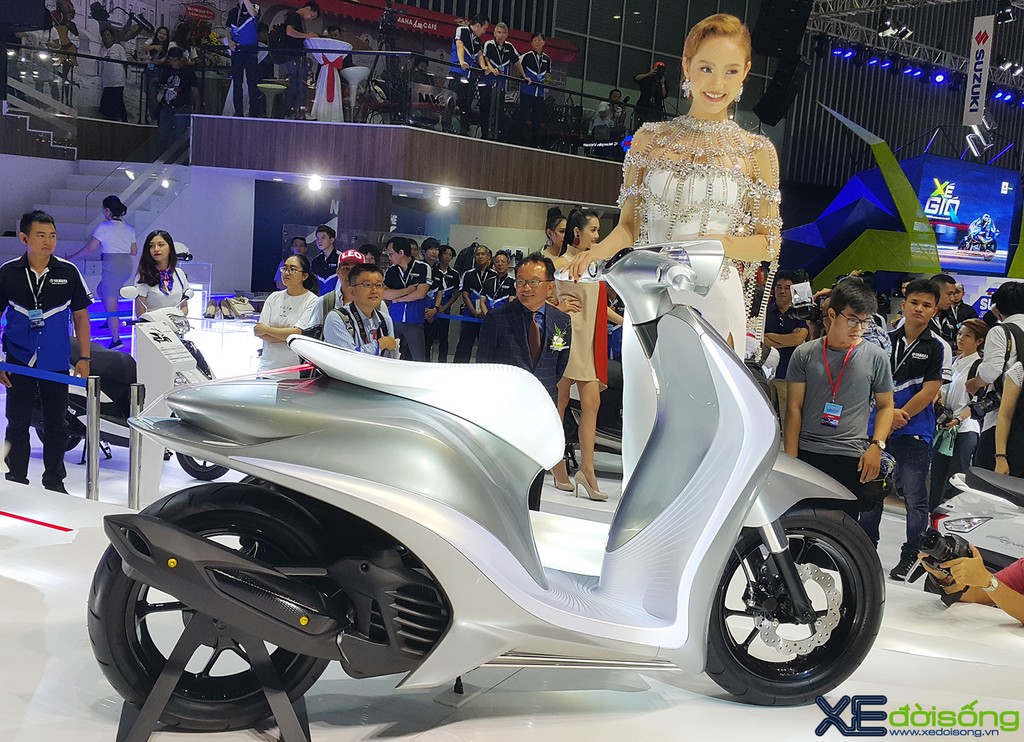 Yamaha Việt Nam lại ra mắt chiếc Glorious Concept tuyệt đẹp tại Triển lãm xe máy ảnh 2