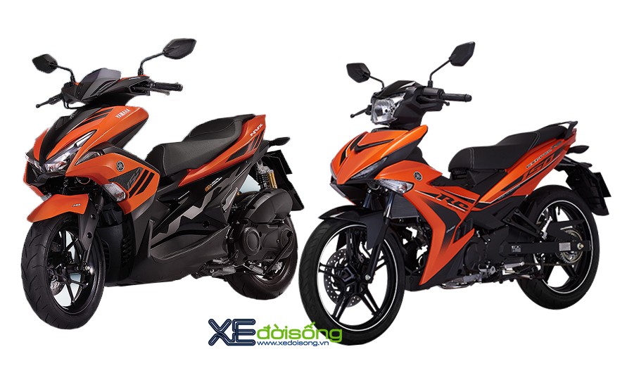 Yamaha Exciter và NVX thêm màu mới cam đen đón 2018 ảnh 1