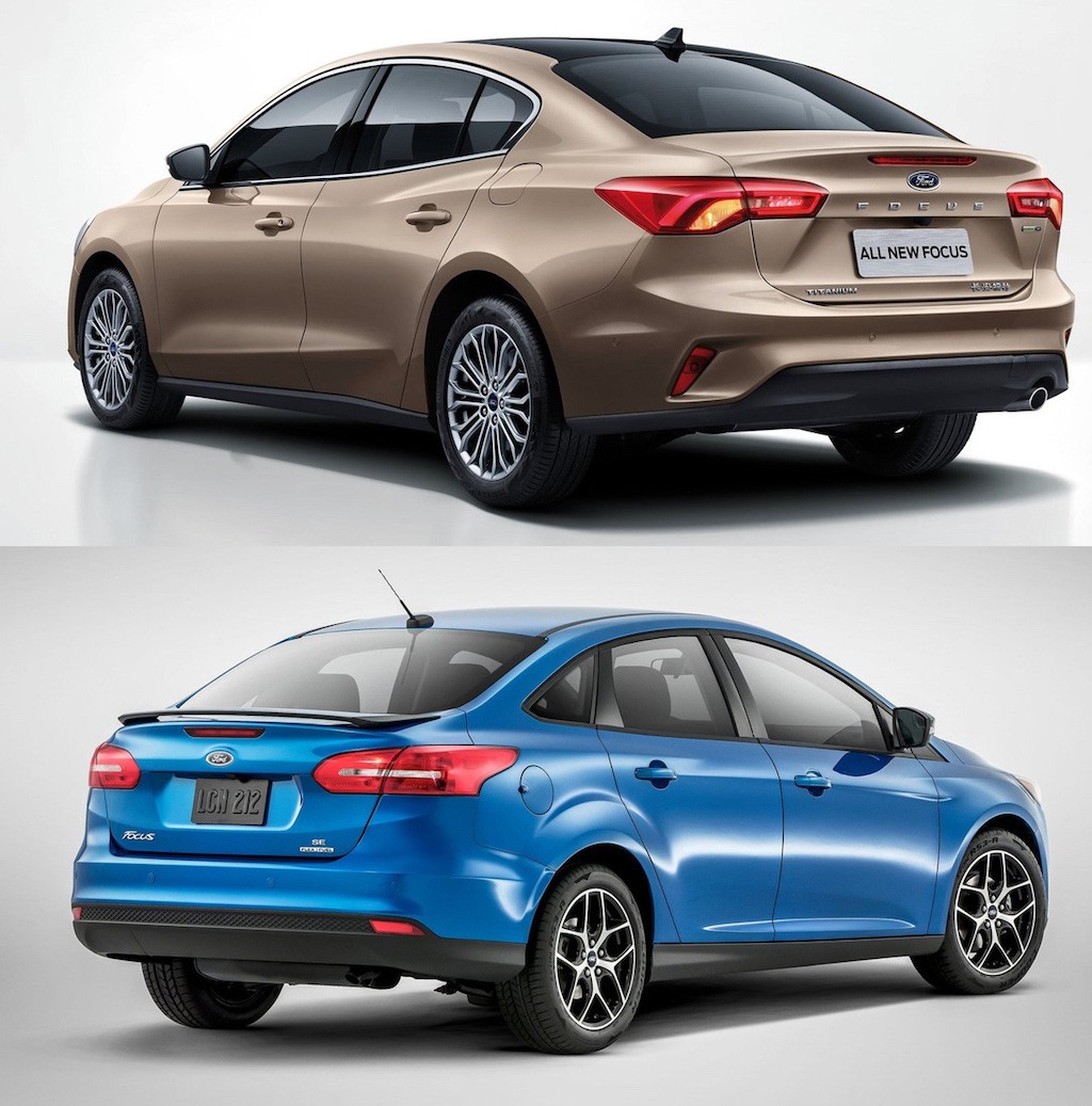So sánh trực tiếp Ford Focus Sedan 2018 với thế hệ cũ ảnh 4