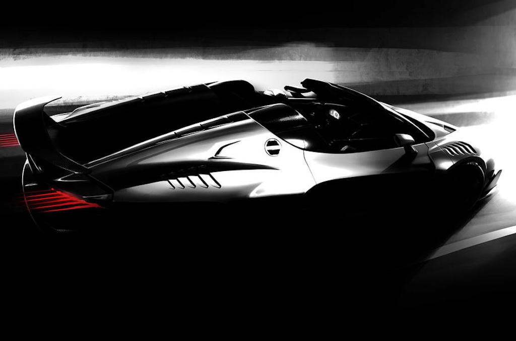 Siêu xe mui trần “hàng độc” Italdesign Zerouno Roadster sắp trình diện ảnh 1