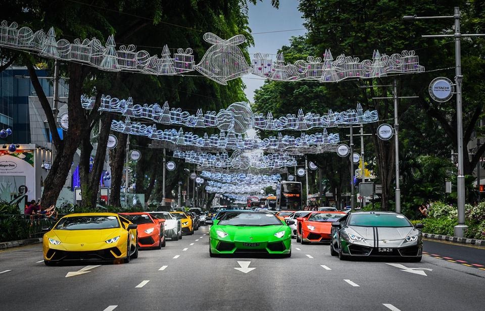 122 siêu xe chào mừng Lamborghini Urus ra mắt ở Singapore ảnh 6