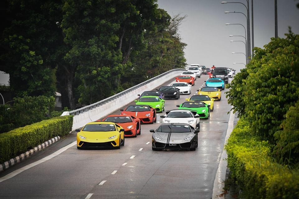 122 siêu xe chào mừng Lamborghini Urus ra mắt ở Singapore ảnh 8