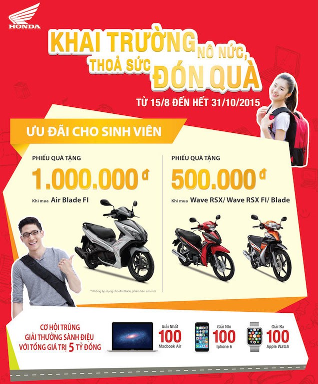 Honda Việt Nam chi gần 60 tỷ đồng giảm giá xe máy trong 3 tháng ảnh 2