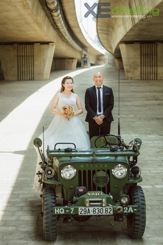 Độc đáo bộ ảnh cưới với Jeep Willys hàng hiếm ở Việt Nam ảnh 3