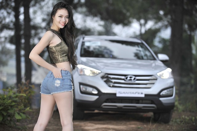 Thiếu nữ xinh đẹp bên Hyundai SantaFe 2015 trên cung đường Tây Bắc ảnh 7