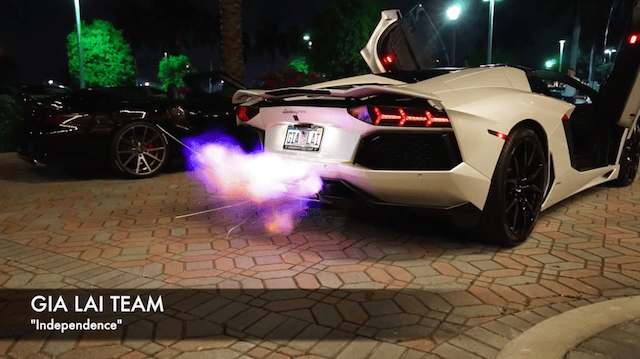 Dàn siêu xe Gia Lai Team nẹt pô, phun lửa đi xem phim Fast & Furious 7 ảnh 1