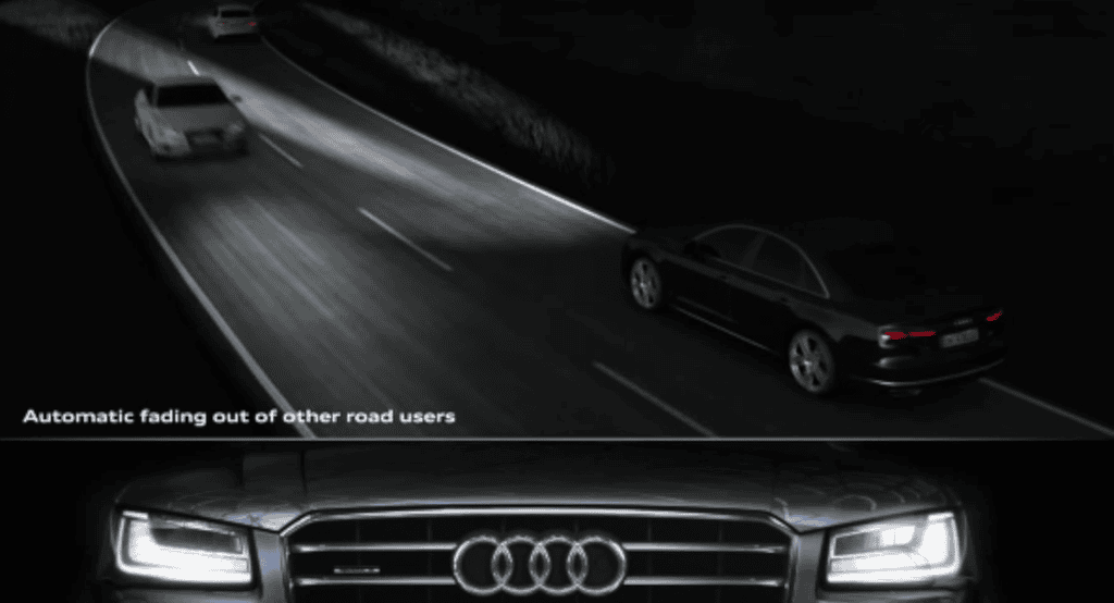 Xem đèn ma trận của Audi hoạt động thực tế ảnh 1