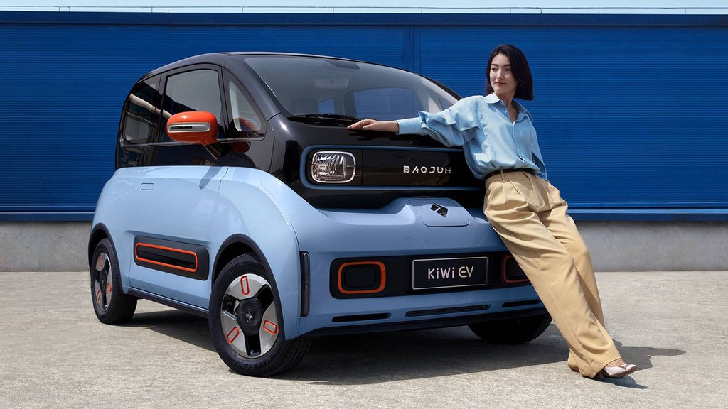 Chi tiết xe điện nhỏ xinh Baojun KiWi EV 2021: thiết kế độc đáo, tầm hoạt động 305km, giá từ 245 triệu ảnh 3