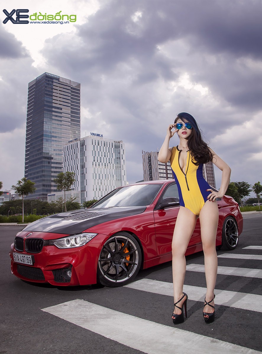 DJ Summer Huỳnh nóng bỏng với BMW 320 độ hàng hiệu ảnh 4