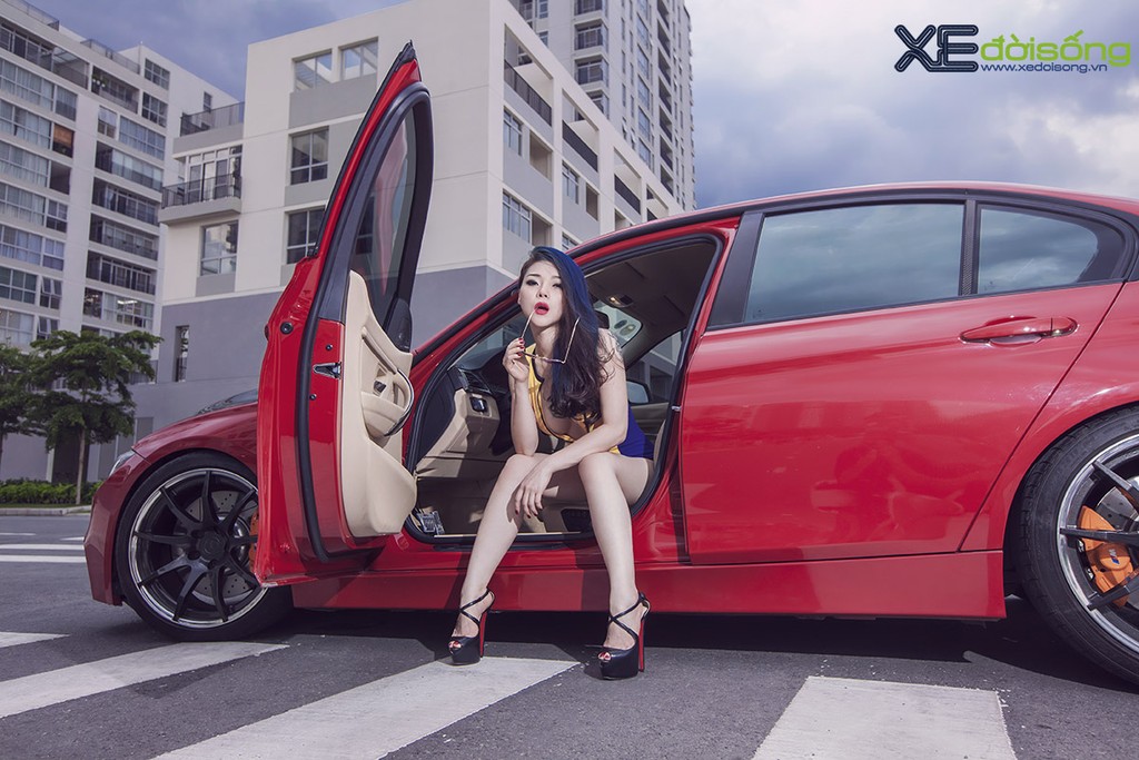DJ Summer Huỳnh nóng bỏng với BMW 320 độ hàng hiệu ảnh 9