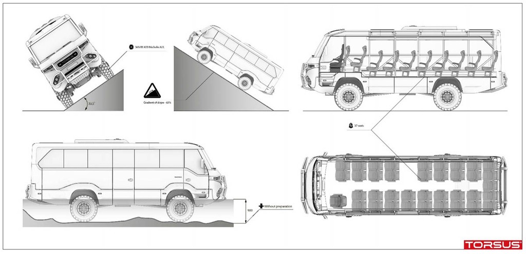 Đây là chiếc xe Bus off-road chuyên chở học sinh có khả năng đi địa hình đỉnh nhất Thế giới ảnh 4