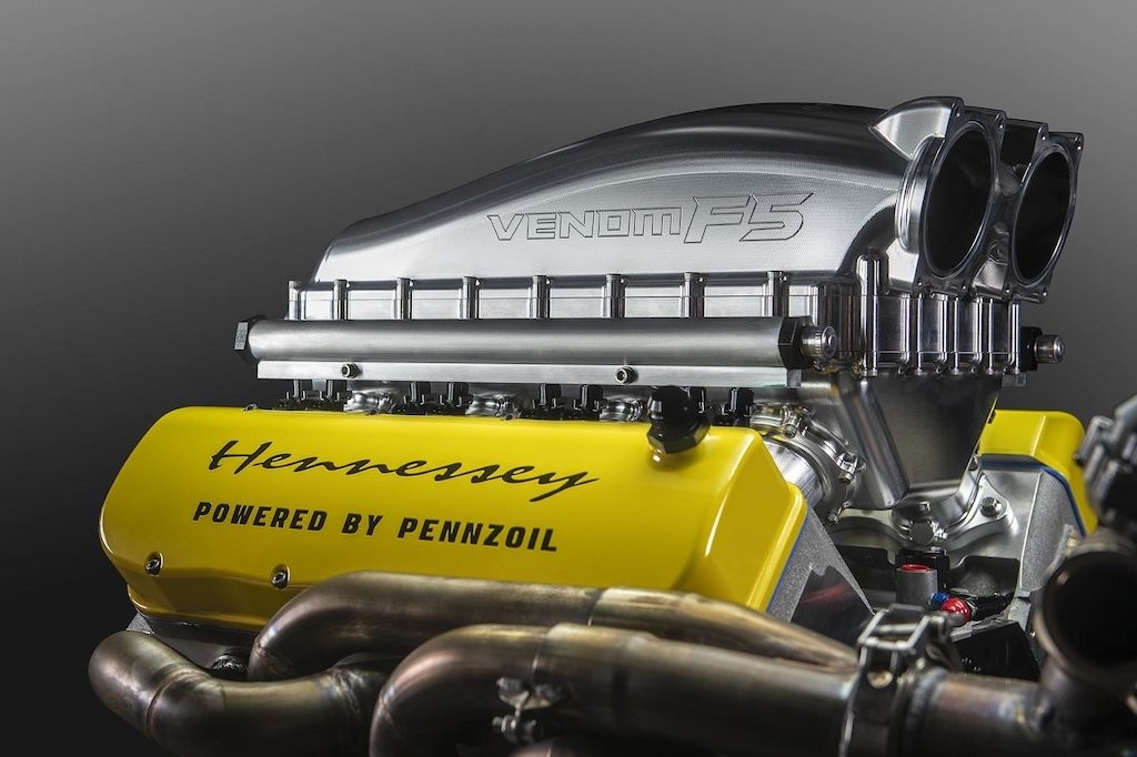 Với cỗ máy này, “cơn cuồng phong Mỹ” Hennessey Venom F5 có phá được kỷ lục của Bugatti Chiron? ảnh 3