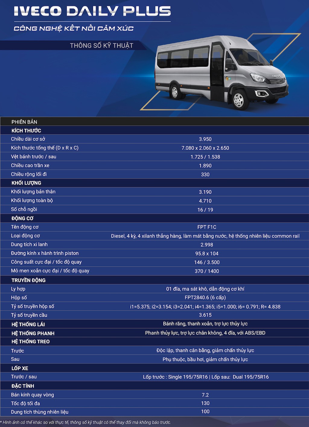 Chi tiết xe khách IVECO Daily sản xuất tại Việt Nam: “so găng” Hyundai Solati và Ford Transit, có bản dài 7m ảnh 18