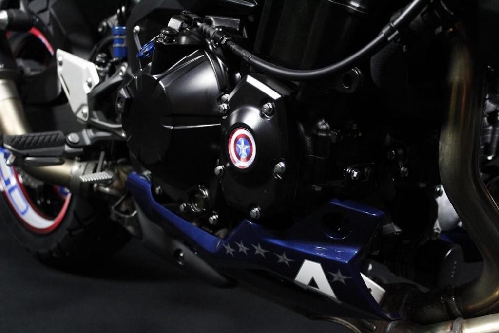 Ngắm naked bike Nhật Bản Kawasaki Z900 đậm chất Mỹ với phiên bản đặc biệt siêu anh hùng Captain America ảnh 7