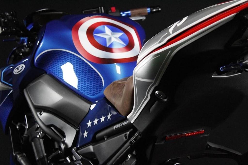Ngắm naked bike Nhật Bản Kawasaki Z900 đậm chất Mỹ với phiên bản đặc biệt siêu anh hùng Captain America ảnh 9