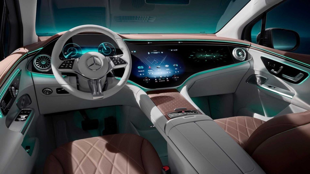 Xe điện Mercedes EQE SUV khoe nội thất với màn hình “siêu to khổng lồ”, chốt lịch ra mắt ảnh 4