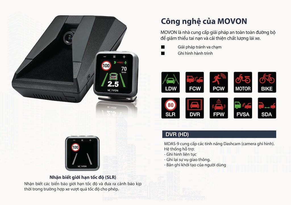 Movon MDAS-9 - Hệ thống hỗ trợ lái xe tiên tiến với giá “mềm” tới Việt Nam ảnh 3