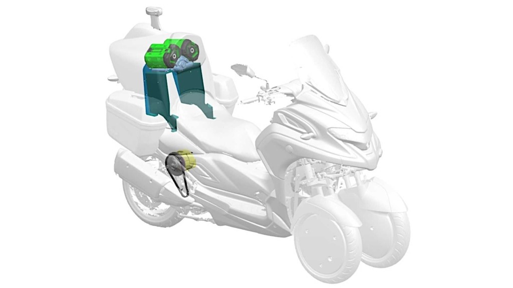 White Motorcycle Concepts tiếp tục cho ra lò mẫu xe 3 bánh hybrid VMC300FR sử dụng hệ thống V-air ảnh 3