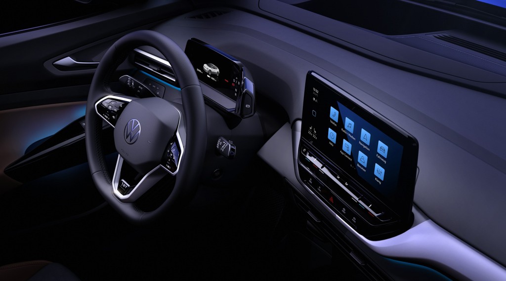 Volkswagen tung ảnh nội thất cực đẹp của SUV chạy điện ID.4 ảnh 2
