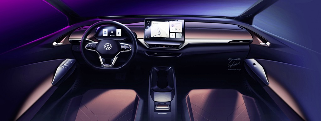 Volkswagen tung ảnh nội thất cực đẹp của SUV chạy điện ID.4 ảnh 6