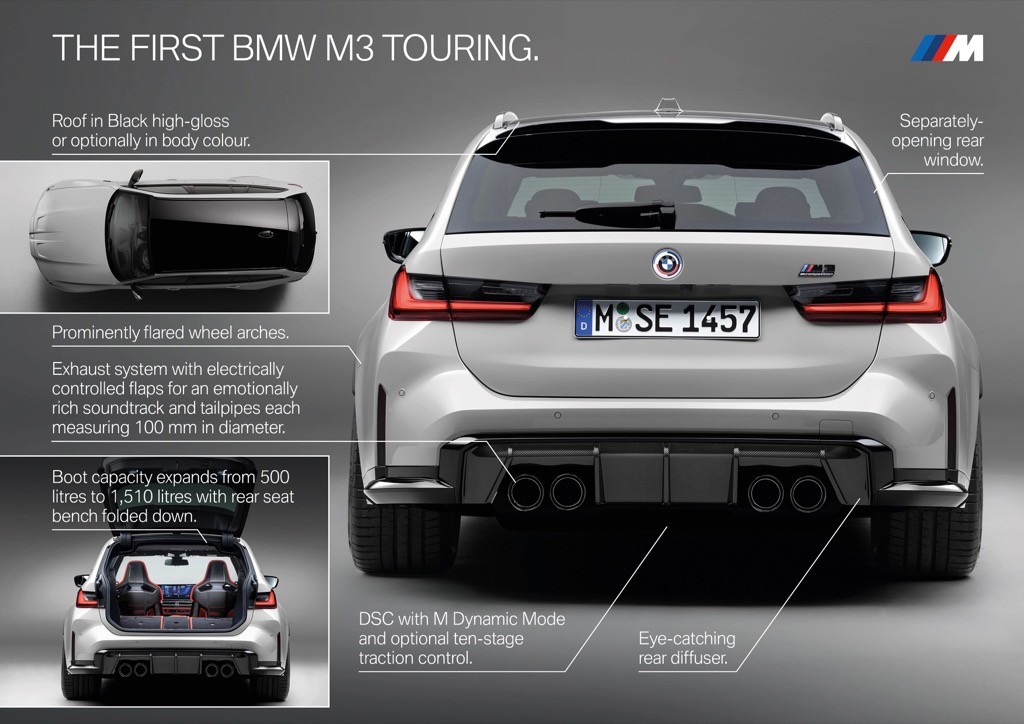 Xem BMW M3 Touring lần đầu phô diễn sức mạnh 503 mã lực, phóng gần 300km/h nhưng vẫn có cốp rộng 1.510l ảnh 2