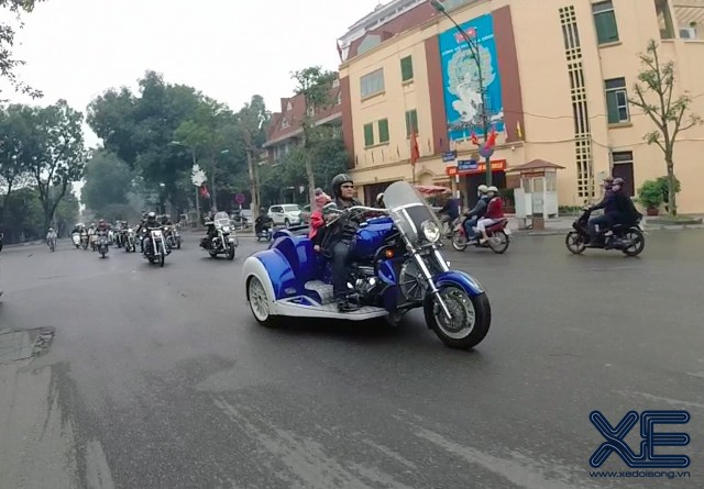 Dàn xe “khủng long” diễu phố tham dự sinh nhật Harley Davidson Hanoi  ảnh 8