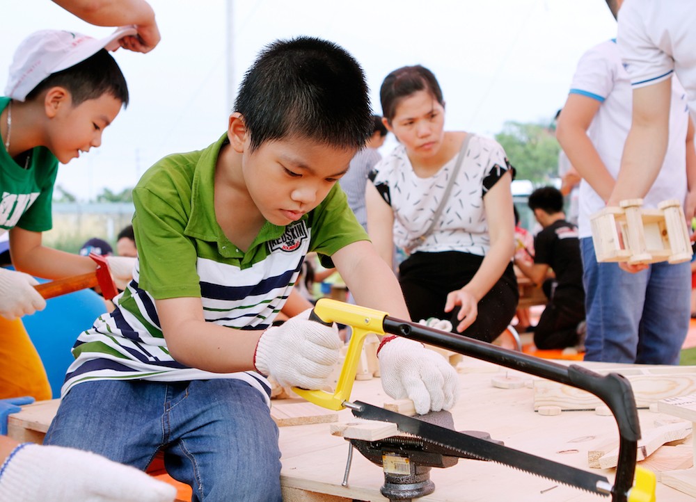 Ford Việt Nam tổ chức dạy trẻ làm mộc  ảnh 3