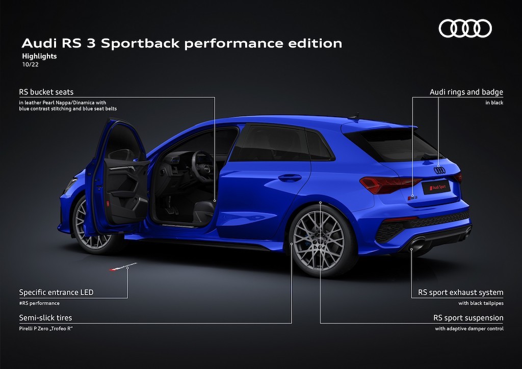Mercedes-AMG A45 và BMW M2 vừa ra bản mới, Audi RS 3 đáp trả với model giới hạn Performance ảnh 20
