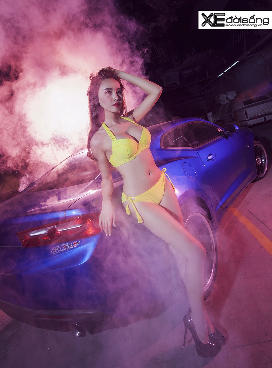 Người mẫu Lương Lê nóng bỏng đọ dáng Chevrolet Camaro 2017  ảnh 10