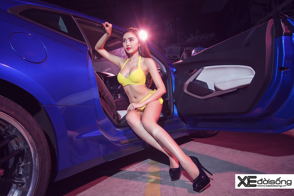 Người mẫu Lương Lê nóng bỏng đọ dáng Chevrolet Camaro 2017  ảnh 7