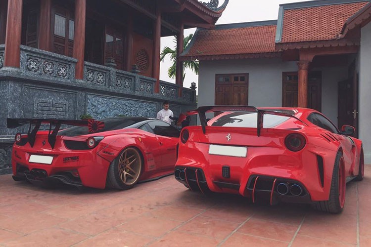 Cặp đôi Ferrari độ “khủng” nhất Việt Nam tái xuất trên “đường làng”, nổi bật bởi ngoại thất nâng cấp tiền tỷ ảnh 9