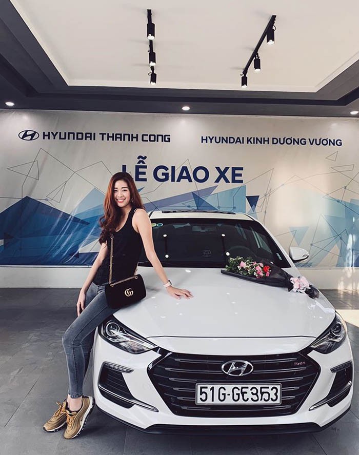 Hoa hậu Hoàn vũ Việt Nam 2019 Khánh Vân thích dùng xe Hyundai ảnh 2
