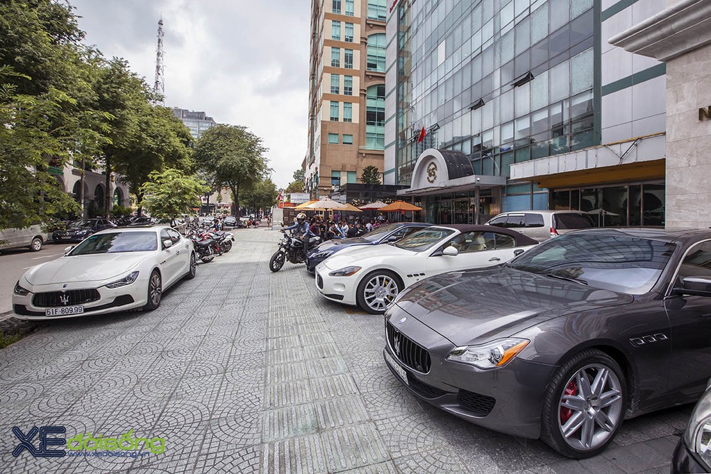 Dàn xe quý tộc Maserati giao lưu cuối tuần tại Saigon Coffee Club ảnh 8