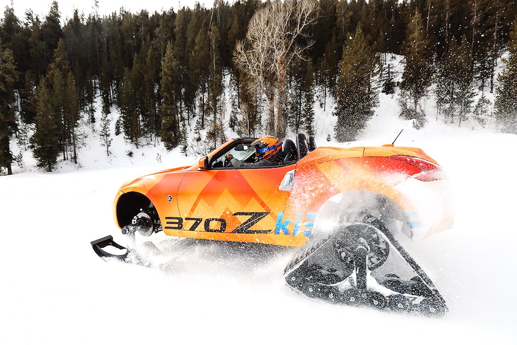 Mui trần Nissan 370Z Roadster hóa thân thành “chiến xa” núi tuyết ảnh 5