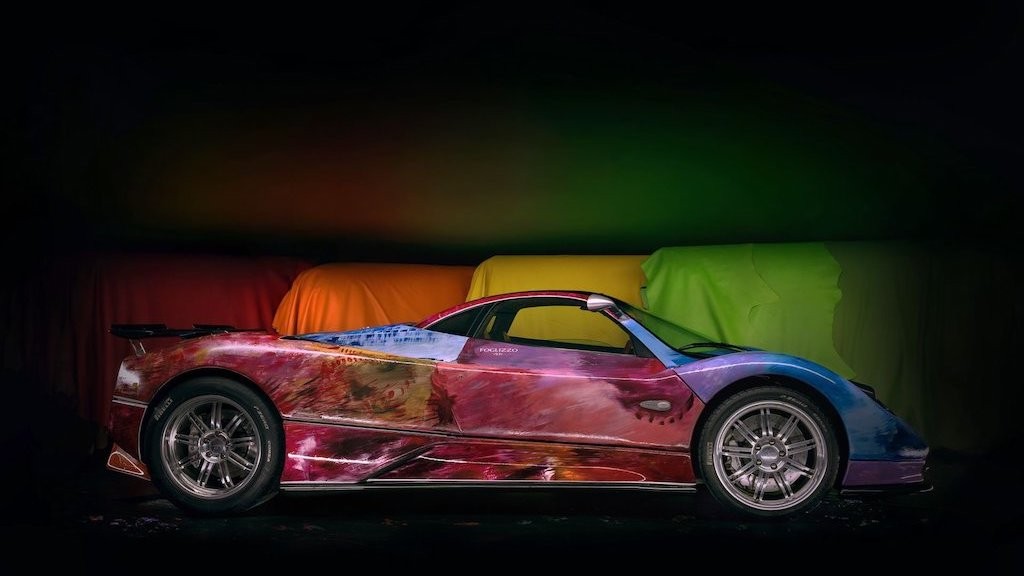 Siêu xe Pagani Zonda biến thành tác phẩm nghệ thuật 4 bánh ảnh 5
