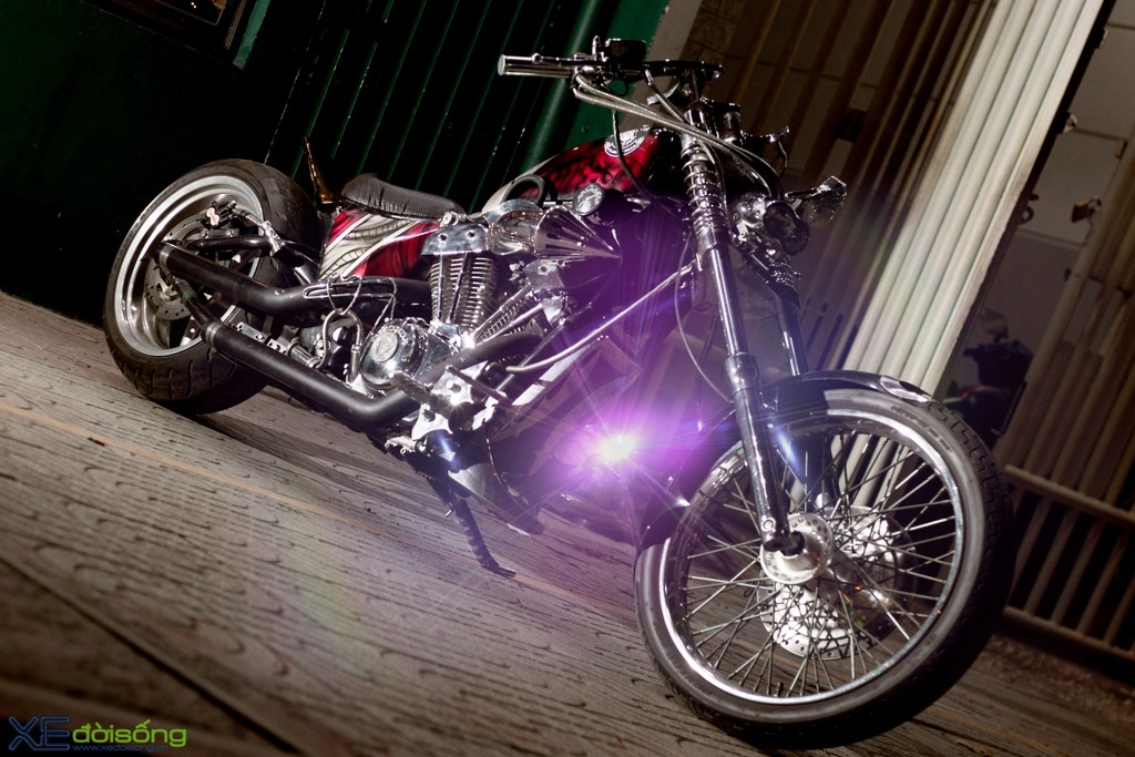 Honda Shadow 600 độ Bobber kịch độc của 9X Sài Thành, dân Graffic Design ảnh 3