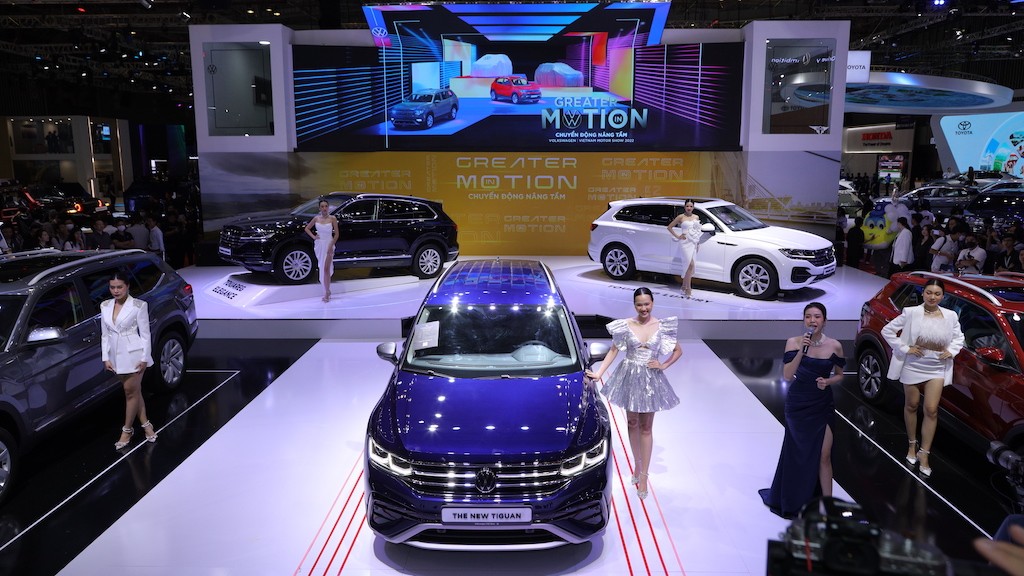 Đội hình xe Volkswagen tại triển lãm VMS 2022: toàn là SUV, nổi bật với Tiguan facelift ảnh 2