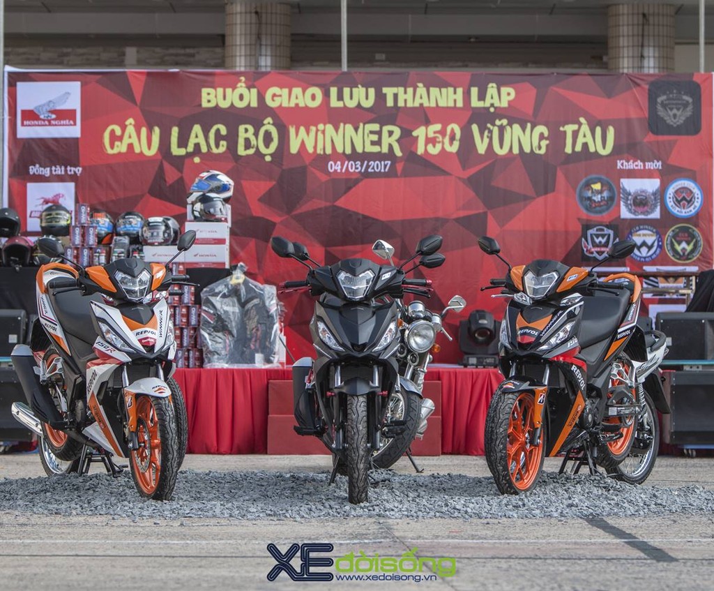 Hàng trăm xe Honda Winner tụ họp ra mắt CLB Winner 150 Vũng Tàu ảnh 1