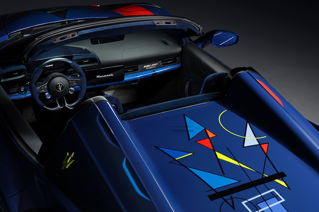 Vốn đã hiếm, siêu xe Maserati MC20 Cielo còn trở thành tác phẩm nghệ thuật trên 4 bánh với bản Opera d’Arte